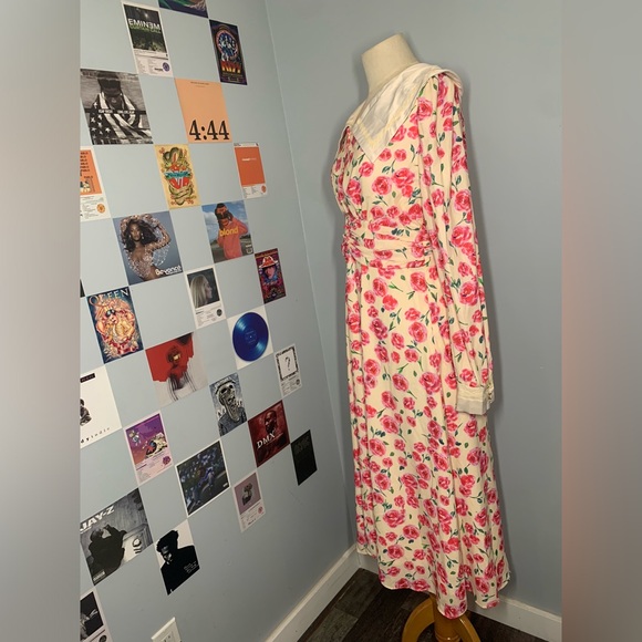 Johnny Hates Jazz Oversized Collar Floral MIDI Dress - Picture 3 of 9
